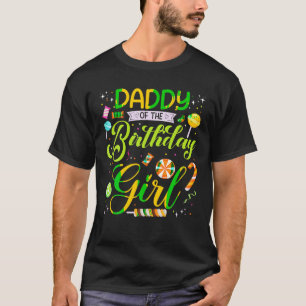T-shirt Papa De L'Anniversaire Fille Candy Anniversaire Fê