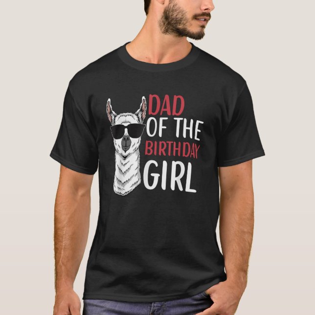 T-shirt Papa De L'Anniversaire Fille Correspondant Anniver (Devant)