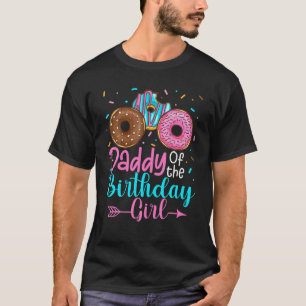 T-shirt Papa De L'Anniversaire Fille Donut Party Famille M