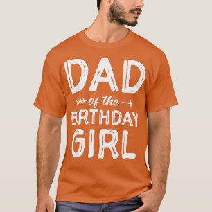 T-shirt Papa de l'anniversaire fille Tie Dye Fête des père