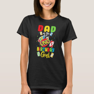 T-shirt Papa de l'Anniversaire Fille Uno Papa Papa Père 1