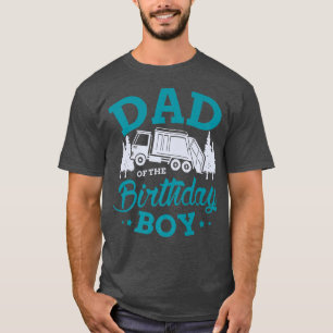 T-shirt Papa De L'Anniversaire Garbage Trucks Ventilateur 