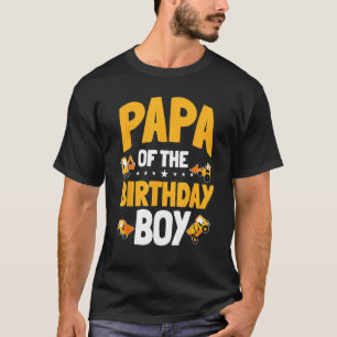 T-shirt Papa De L'Anniversaire Garçon Anniversaire Travail