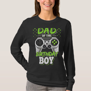 T-shirt Papa De L'Anniversaire Garçon Correspondant Vidéo 