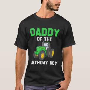 T-shirt Papa De L'Anniversaire Garçon Ferme Vintage Tracte
