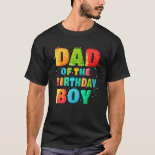 T-shirt Papa De L'Anniversaire Garçon Rex Dinosaur Papa Pa