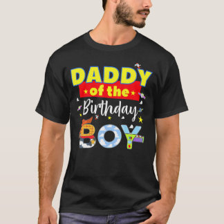 T-shirt Papa De L'Anniversaire Jouet Jouet Famille Qui Cor