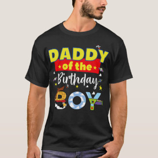 T-shirt Papa De L'Anniversaire Jouet Jouet Famille Qui Cor