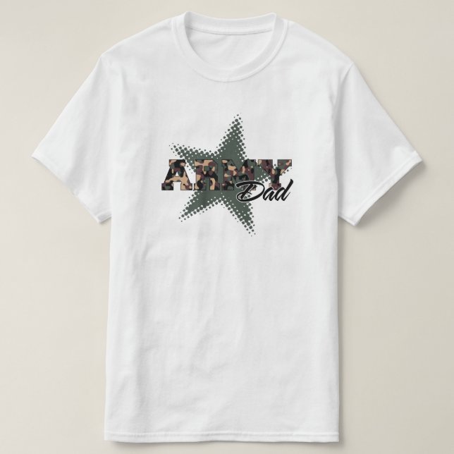 T-shirt Papa de l'armée (Design devant)