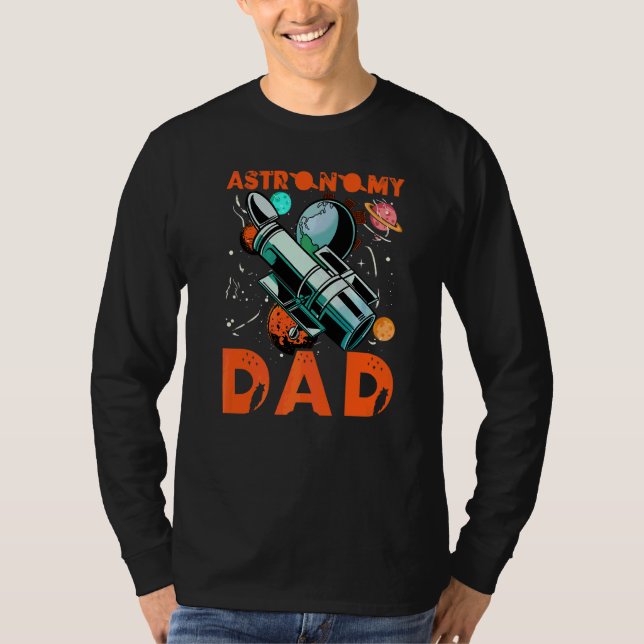 T-shirt Papa de l'astronomie (Devant)