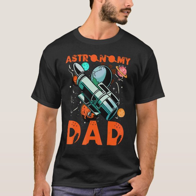 T-shirt Papa de l'astronomie (Devant)