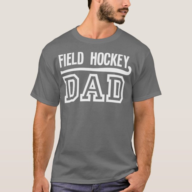 T-shirt Papa de l'équipe de hockey (Devant)
