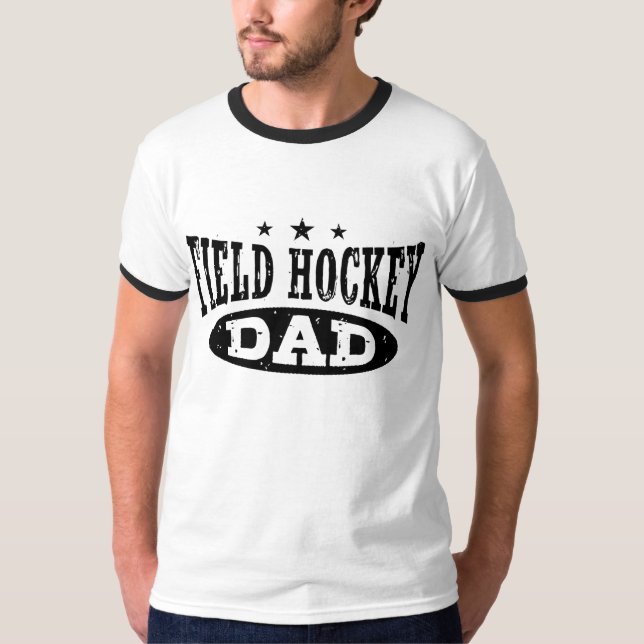 T-shirt Papa de l'équipe de hockey (Devant)