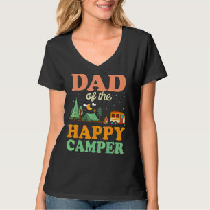 T-shirt Papa De L'Happy Camper Hommes 1er Voyage Camping A