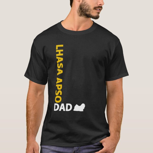 T-shirt Papa de Lhasa Apso (Devant)
