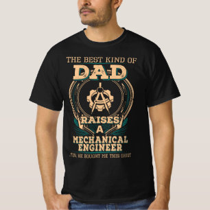 T-shirt Papa de l'ingénieur mécanique fier