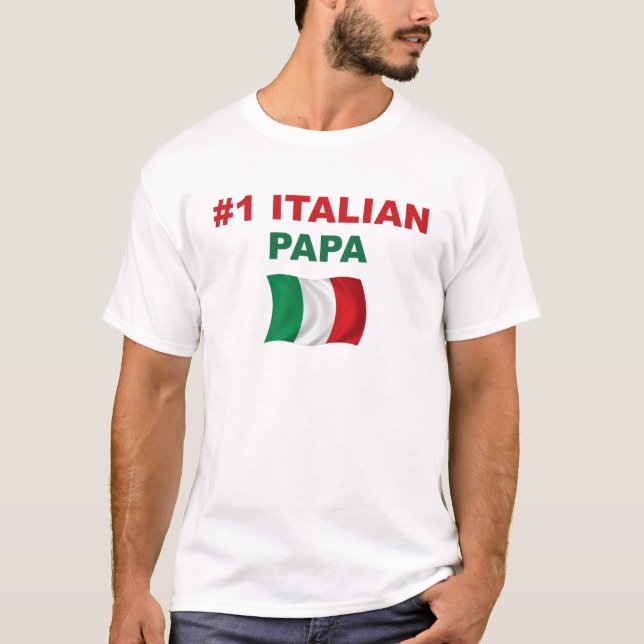 T-shirt Papa de l'Italien #1 (Devant)