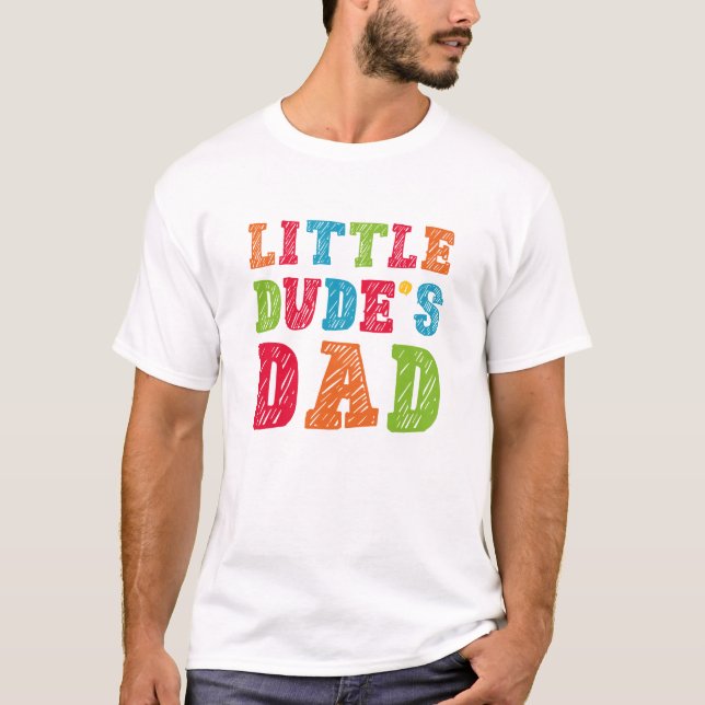 T-shirt Papa de Little Dude (Devant)
