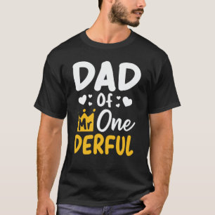 T-shirt Papa de M. Onederful 1er Anniversaire Correspondan