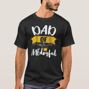 T-shirt Papa de M. Onederful 1er Anniversaire Correspondan