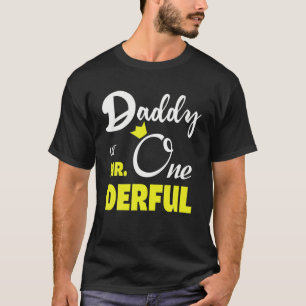 T-shirt Papa De M. Onederful Premier Anniversaire Avec Pap