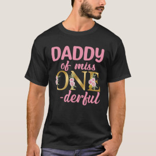 T-shirt Papa de Mlle Onederful 1er anniversaire Premier un
