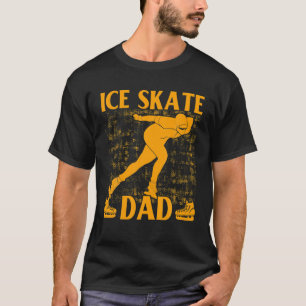 T-shirt Papa de patinage sur glace