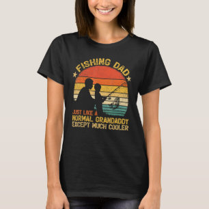 T-shirt Papa de pêche vintage homme tout comme un grand-pè