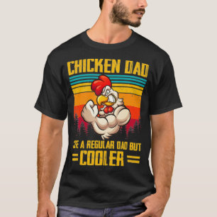 T-shirt Papa De Poulet Comme Un Père Régulier Agricole