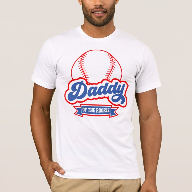 T-shirt Papa de Rookie Baseball Funny Fête des pères (Devant)