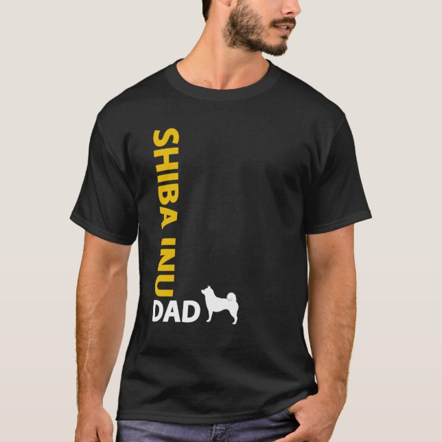 T-shirt Papa de Shiba Inu (Devant)
