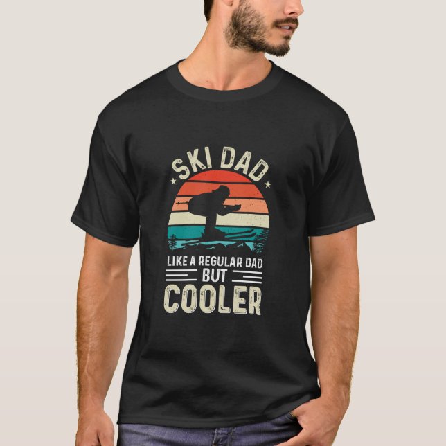 T-shirt Papa de ski (Devant)