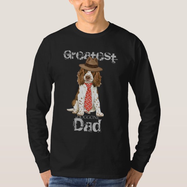 T-shirt Papa de springer anglais (Devant)