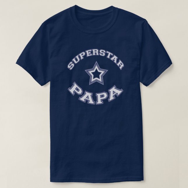 T-shirt Papa de superstar (Design devant)
