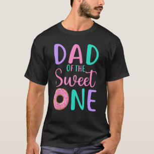 T-shirt Papa de Sweet one Père 1er Anniversaire Fille Donu
