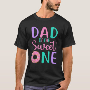 T-shirt Papa de Sweet one Père 1er Anniversaire Fille Donu