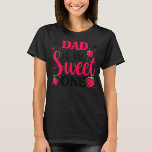 T-shirt Papa De Sweet One Strawberry Party Famille Matc