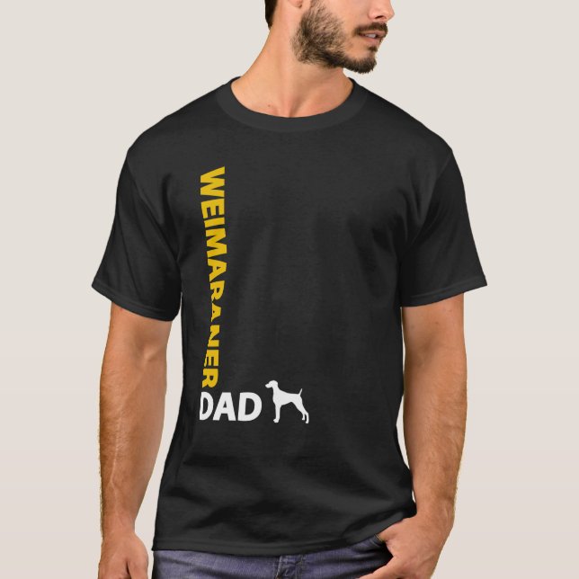 T-shirt Papa de Weimaraner (Devant)