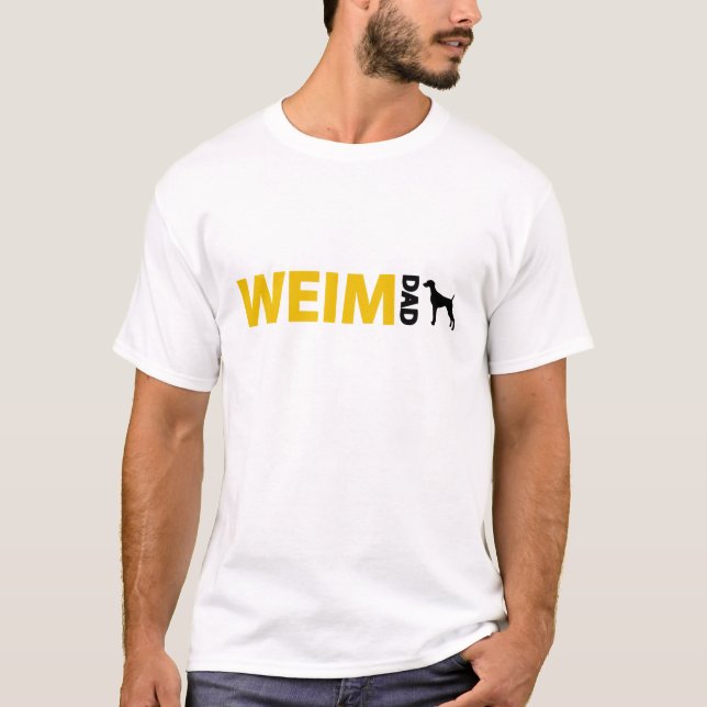 T-shirt Papa de Weimaraner (Devant)