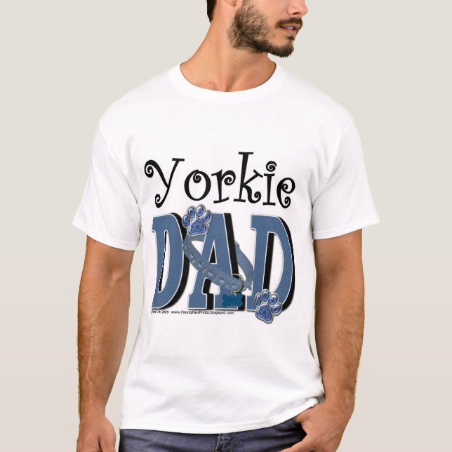 T-shirt PAPA de Yorkie (Devant)