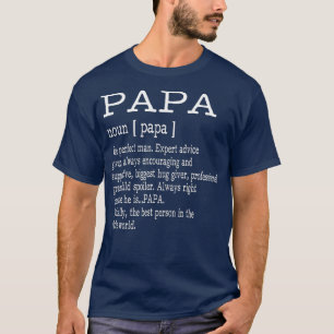 T-shirt Papa Définition Grand-Père Fête des pères Cadeaux
