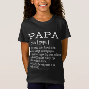 T-Shirt Papa Définition Papi Fête des pères Cadeaux - Homm