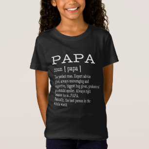 T-Shirt Papa Définition Papi Fête des pères Cadeaux - Homm
