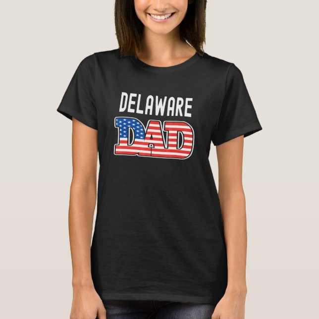 T-shirt Papa Delaware États-Unis États Papa Delaware Drape (Devant)