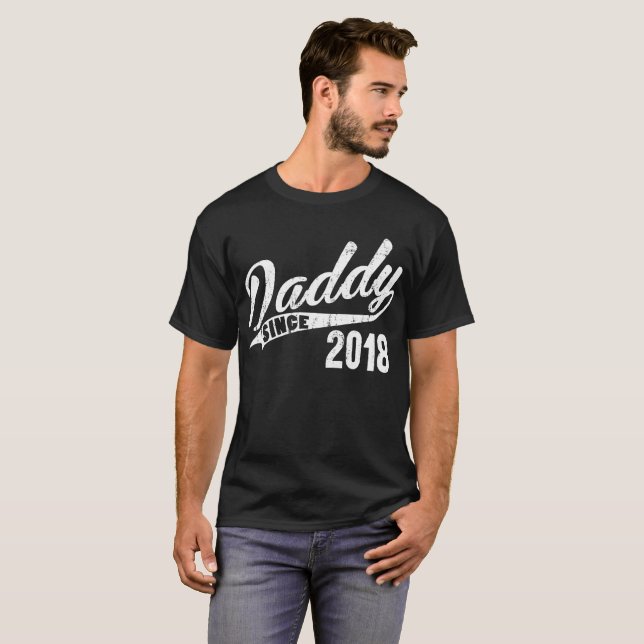 T-shirt Papa depuis 2018 (Devant entier)