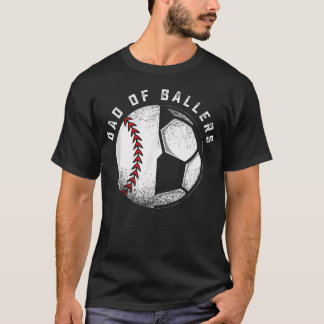 T-shirt Papa des Ballers père-fils footballeur joueur de b