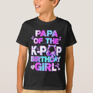 T-shirt Papa des filles d'anniversaire de la k-pop musique