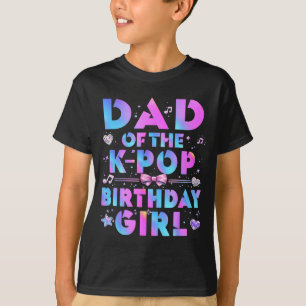 T-shirt Papa des filles d'anniversaire k-pop amateur de mu