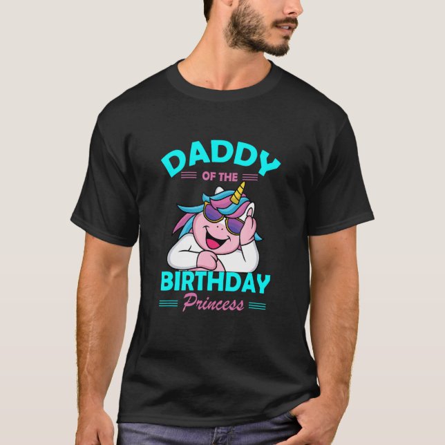 T-shirt Papa Des Princes D'Anniversaire (Devant)