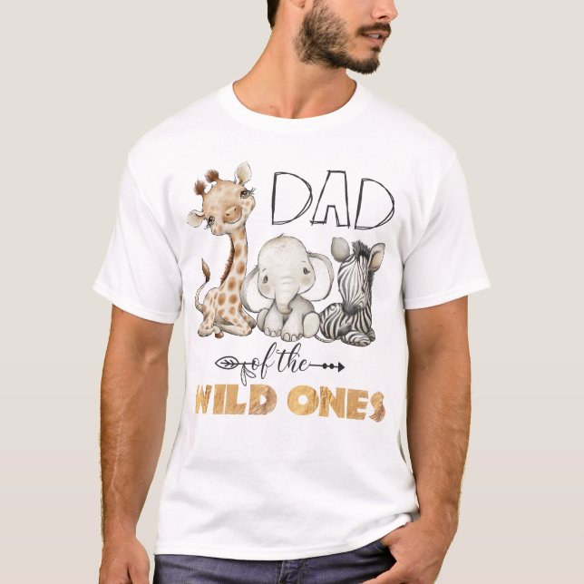 T-shirt Papa des Sauvages 1er anniversaire (Devant)